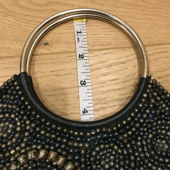 Coldwater Creek Evening Purse Black Embellished Faux Leather - Picture 11 of 11